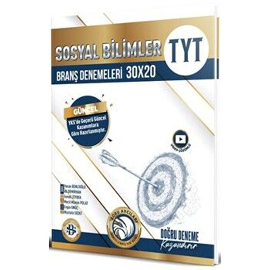 Bilgi Sarmal Yayınları Tyt Sosyal Bilimler 30x20 Branş Denemesi 2023 Yeni Ders Sınav Kitapları Fiyatı