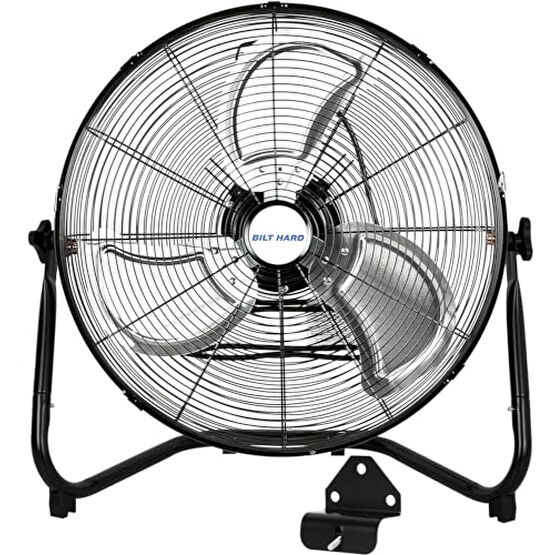 BILT HARD 4650 CFM 20" High Velocity Floor Fan, 3-Speed Heavy Duty Metal Fan with Wall-Mounting System, Industrial Shop Fan for Commercial, Garage, and Greenhouse Vantilatörler Fiyatı