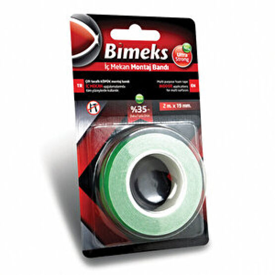 Bimeks Çift Taraflı Köpük Band 19 mmx 2 m Bant Fiyatı