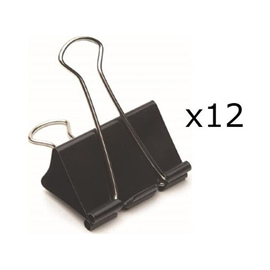 Binder Clips Metal Kıskaç 25 mm 12 Li Paket Kıskaç Fiyatı