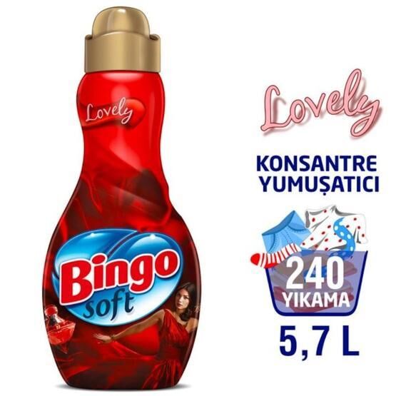 Bingo Soft Lovely 4x1440 ml Çamaşır Yumuşatıcısı Çamaşır Makinesi Ürünleri Fiyatı