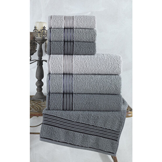 BİNNUR HOME Alia 6lı Banyo Havlu Seti I Banyo Takımı Banyo Havlusu Fiyatı