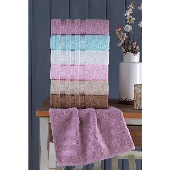BİNNUR HOME Stars 6lı 40x70 Cm El & Yüz Havlu Seti Banyo Havlusu Fiyatı