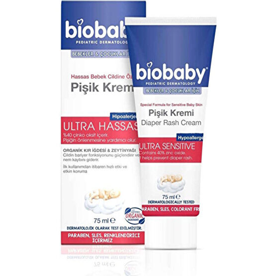 Biobaby Bebek Pişik Kremi %40 Çinko 75 ml Pişik Önleyici Krem Fiyatı