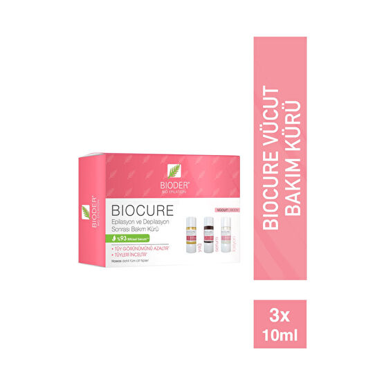 Bioder Biocure Tüy Azaltıcı Vücut Kürü 3x10 ml - Istenmeyen Tüyler Için Tüy Dökücüler ve Azaltıcılar Fiyatı