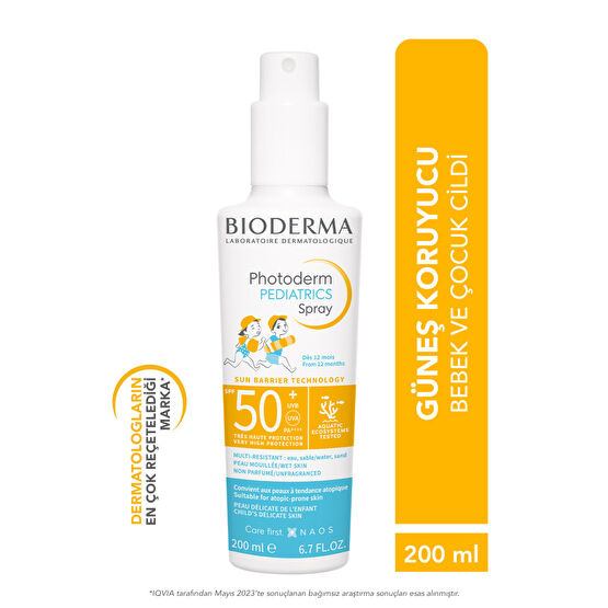 Bioderma Photoderm Pediatrics Spray Spf 50 200 ml Bebek Güneş Kremi Fiyatı