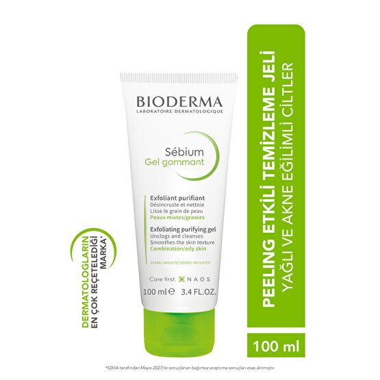 Bioderma Sebium Exfoliating Gel 100 ml Cilt Temizleme ve Peeling Fiyatı