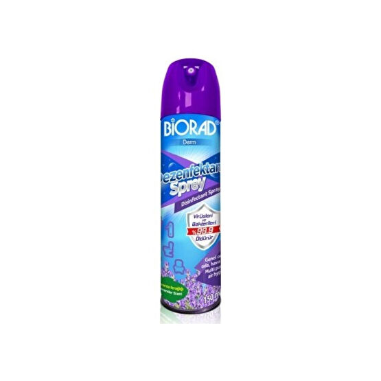 Biorad Derm Lavanta Parfümlü Aerosol Oda Kokusu ve Ortam Dezenfektanı 150 ml Hijyen ve Temizlik Fiyatı
