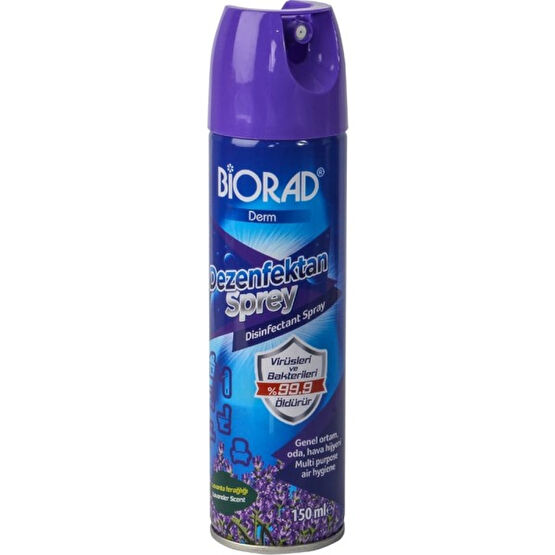 Biorad Dezenfektan Sprey150 ml Lavanta Kokulu Hijyen ve Temizlik Fiyatı