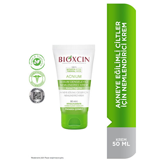Bioxcin Acnium Dengeleyici Nemlendirci Krem 50ml