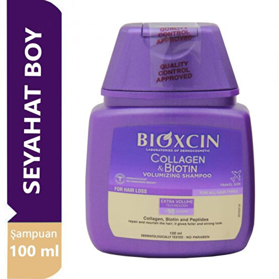 Bioxcin Collagen Ve Biotin Hacim Sampuani 100 Ml Seyahat Boy Saç Dökülmesine Karşı Ürünler Fiyatı