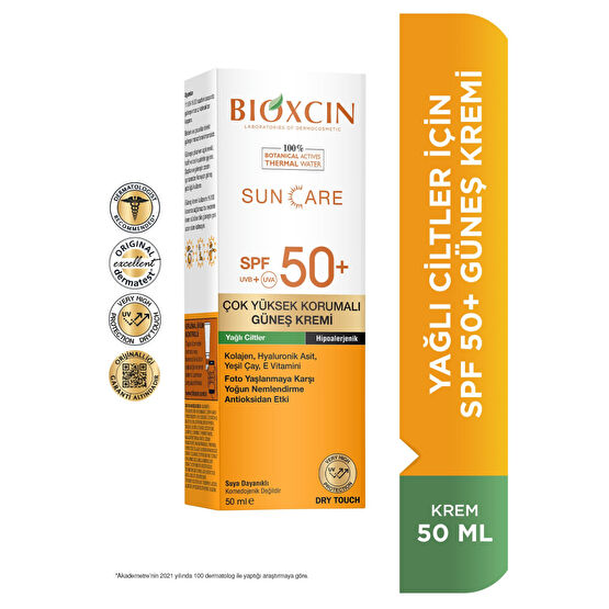 Bioxcin Sun Care Çok Yüksek Korumalı Yağlı Ciltler Için Güneş Kremi Spf 50+