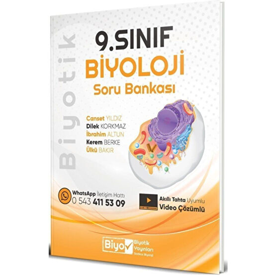 Biyotik Yayınları 9. Sınıf Soru Bankası Biyoloji 2021 Yardımcı Kitaplar Fiyatı