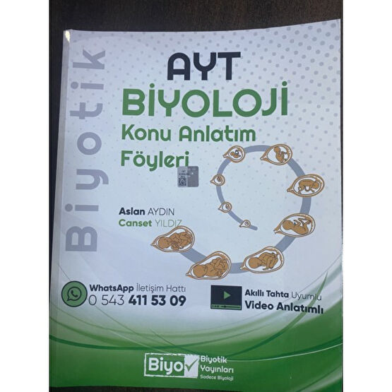 Biyotik Yayınları AYT Biyoloji Konu Anlatım Föyleri 2023 Kaynak Kitapları Fiyatı