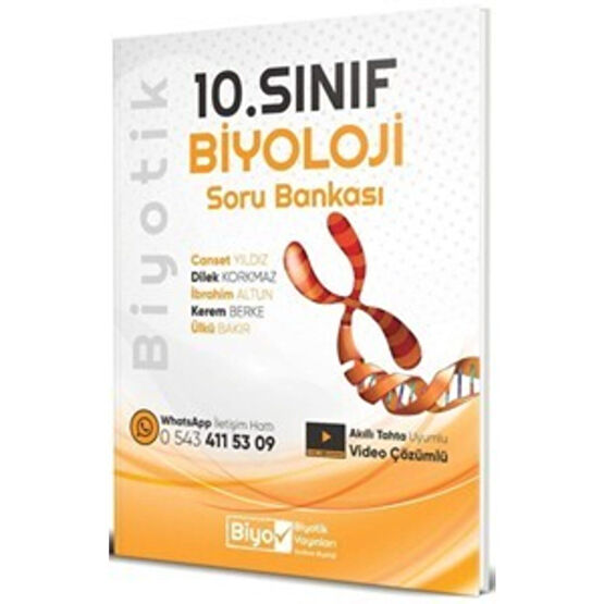 Biyotik Yayınları Biyotik 10. Sınıf Soru Bankası Biyoloji - 2021