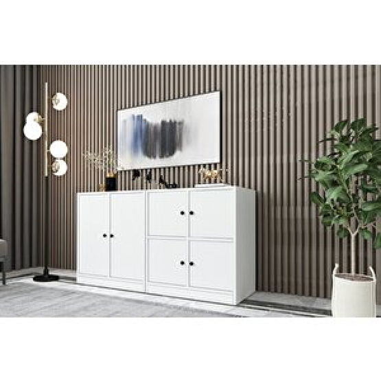 BK Concept Dolaplı Konsol Beyaz 130 Cm Kns-1039-ç Konsol Mobilya Fiyatı