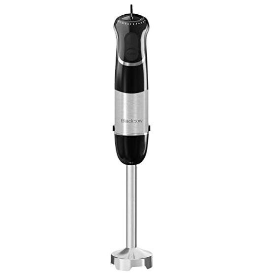 Blackcow Corded Immersion Blender Handheld for Kitchen,Stainless Steel Emulsion Blender Handheld with Hook,Electric Hand Mixer with 12-Speed&Turbo,for Smoothie,Soup,Baby Food and Drinks Blenderler Fiyatı
