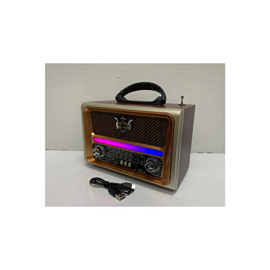 BLOMSTER Everton Rt-780 usb/bt/fm nostajık ışıklı radyo Alarmlı Saatler & Radyolar Fiyatı