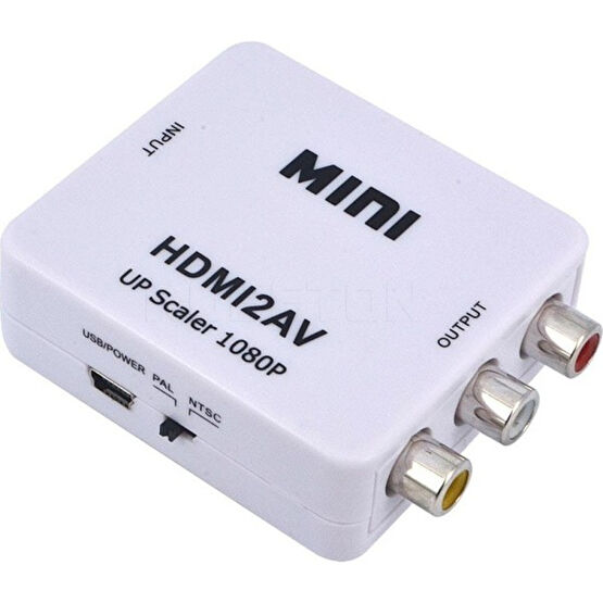 Blueway HDMI To RCA 2 AV Çevirici Dönüştürücü HDMI2AV Video Adaptör Bilgisayar Çevirici ve Adaptörü Fiyatı