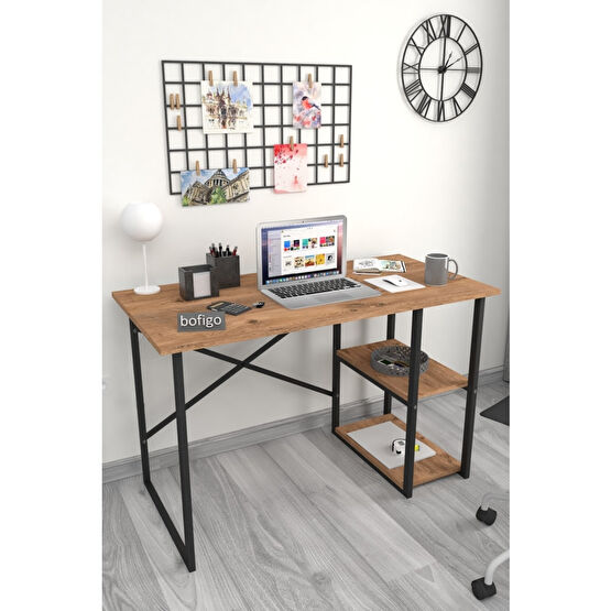 Bofigo 60x120 cm Çam 2 Raflı Çalışma Bilgisayar Ofis Ders Yemek Masası Çalışma Masası Fiyatı