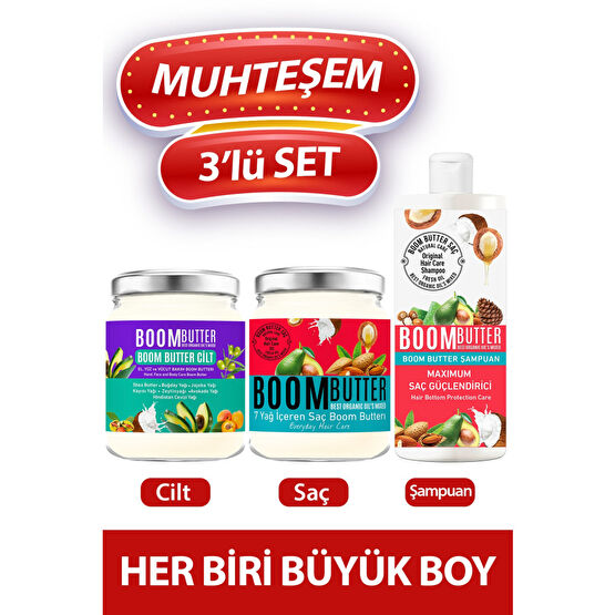 BOOM BUTTER Muhteşem Üçlü Saç Bakımı Fiyatı