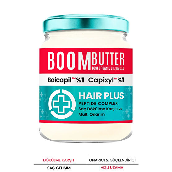 BOOM BUTTER Plus Dökülme Karşıtı %1 Baicapil %1 Capixyl Besleyici Saç Bakım Yağı 190 ml Şampuan ve Saç Kremi Fiyatı