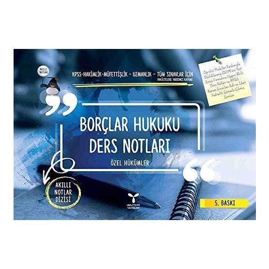 Borçlar Hukuku-Özel Hükümler-Ders Notları - Ömer Ergün