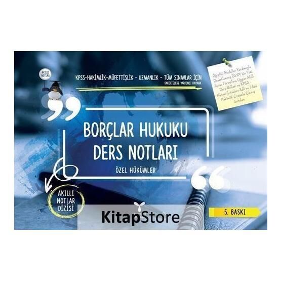 Borçlar Hukuku-Özel Hükümler-Ders Notları - Ömer Ergün