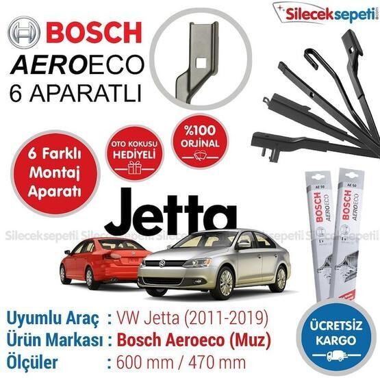 Bosch Aerotwin Volkswagen Jetta 2011-2019 Silecek Takımı