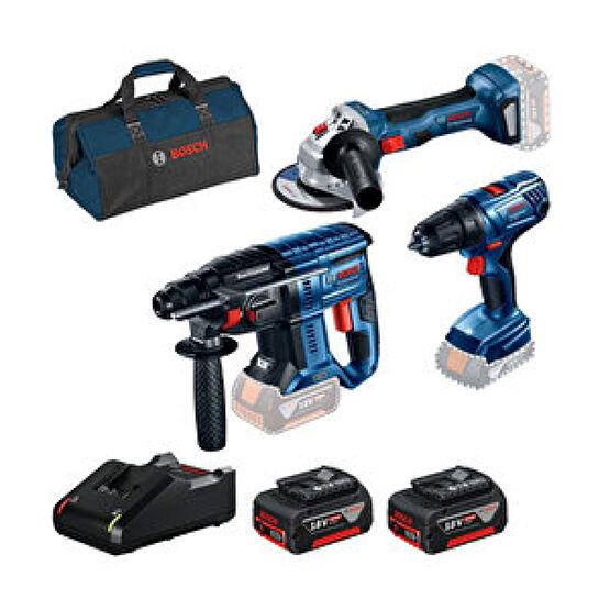 Bosch Gbh 180-Lı + Gsr 180-Lı + Gws 180-Lı + 2X4.0Ah + Gal 18V-40 + Raf Bag Matkaplar Fiyatı