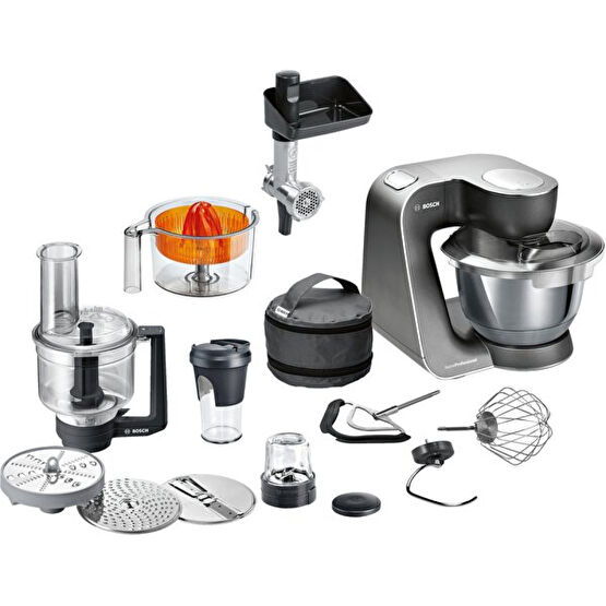 Bosch Mum59M55 MUM Seri 5 1000 W Mutfak Makinesi Siyah Gümüş Mutfak Robotları Fiyatı
