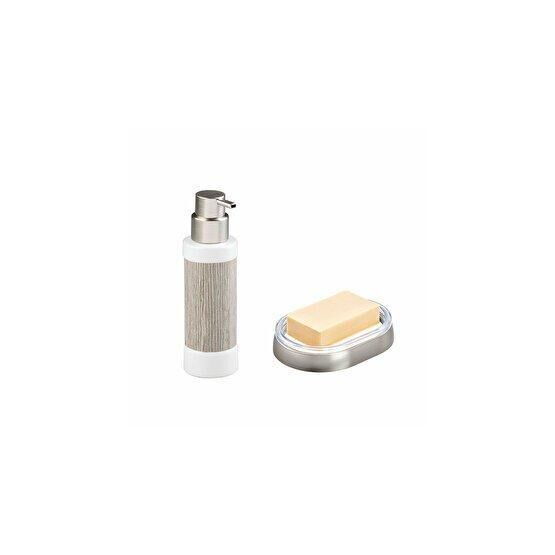 Bosphorus ZBOSP-C100 2'li Gri Set Sıvı Sabunlluk ve Sabunluk