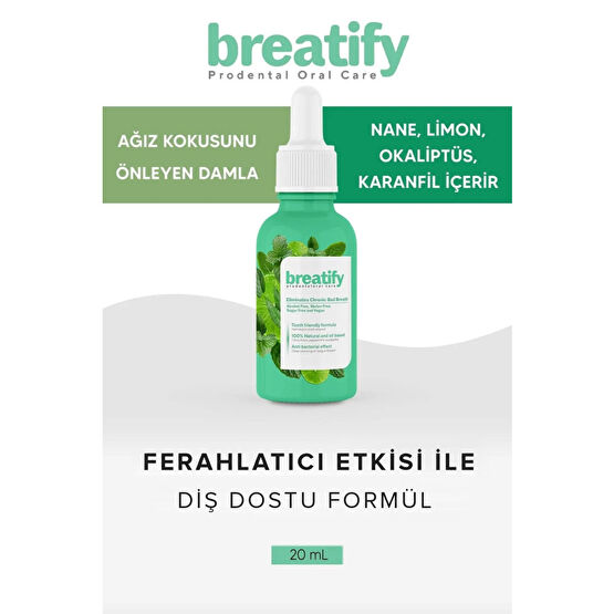 Breatify Ağız Kokusu Önleyici Damla Ağız Gargara ve Spreyi Fiyatı