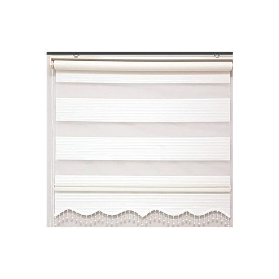 Brillant Stor Perde Pliseli Zebra Boncuklu Beyaz 90x200 cm 200 x 200 Beden Stor Perde Fiyatı