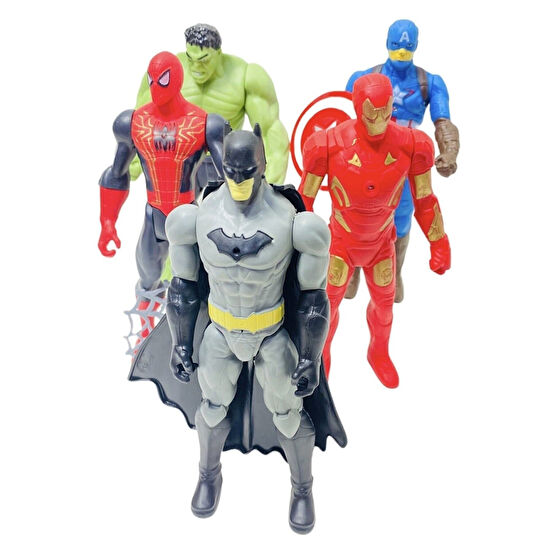 Brother Toys Spiderman Hulk Kaptan Amerika Batman Ironman 17cm. Işıklı Figürler Set Aksiyon Figürleri Fiyatı
