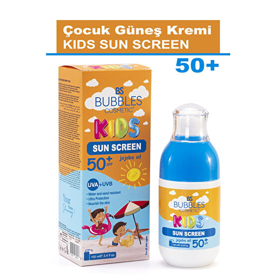bs bubbles cosmetic Yüksek Güneş Koruyucu Çocuk Kremi Spf 50+ 100 ml Bebek Güneş Kremi Fiyatı
