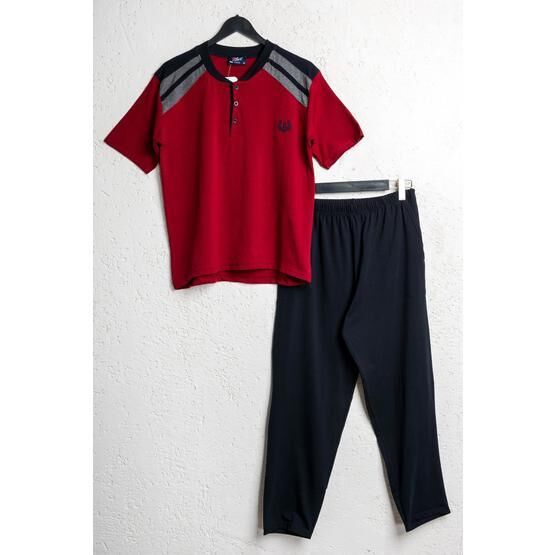BSM 0065 Bordo Erkek Pijama Takımı