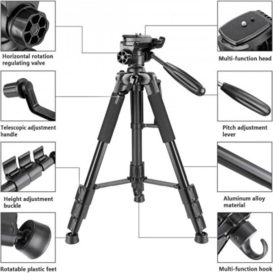 BSSM NP8850 Tripod Normal & Şarj Edilebilir Piller Fiyatı