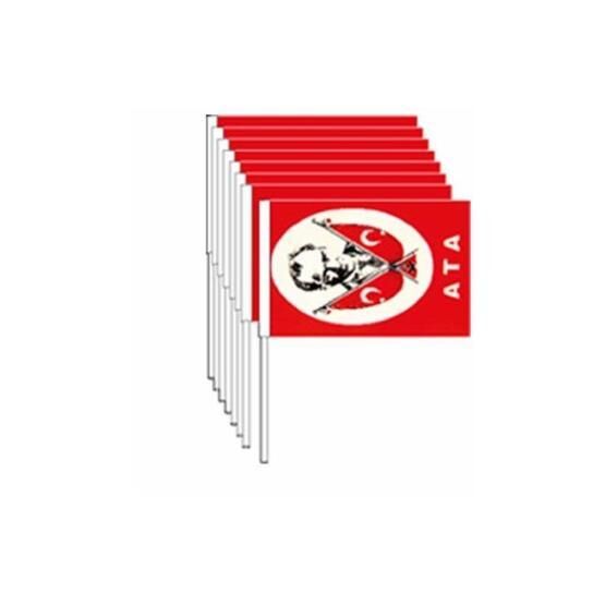 Buket BKT-301 100'lü Sopalı Kağıt Bayrak