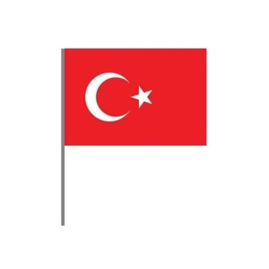Buket BKT-302 50'li Sopalı Battal Boy Kağıt Bayrak