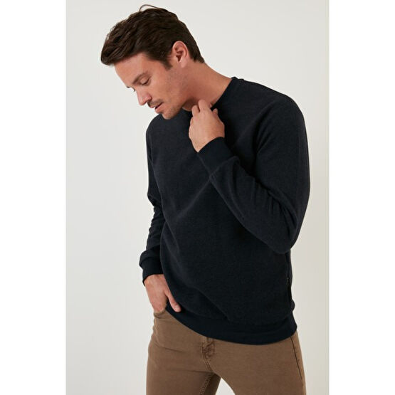 Buratti Slim Fit Bisiklet Yaka Pamuklu Kazak Erkek Kazak 456201 Erkek Kazak & Süveter & Triko Fiyatı