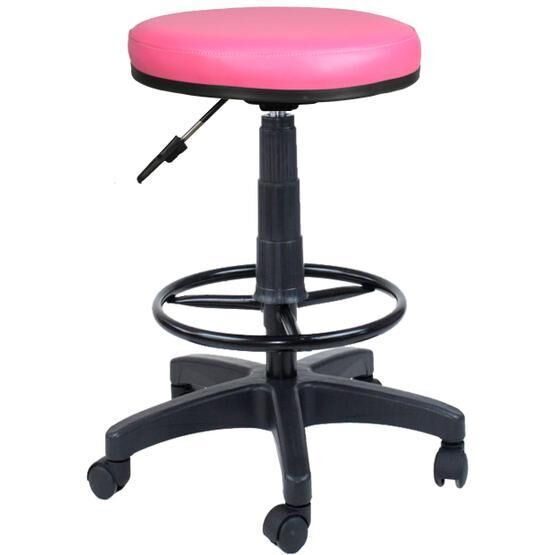 Bürocci 2999U0120 Pembe Plastik Ayaklı Yüksek Tabure