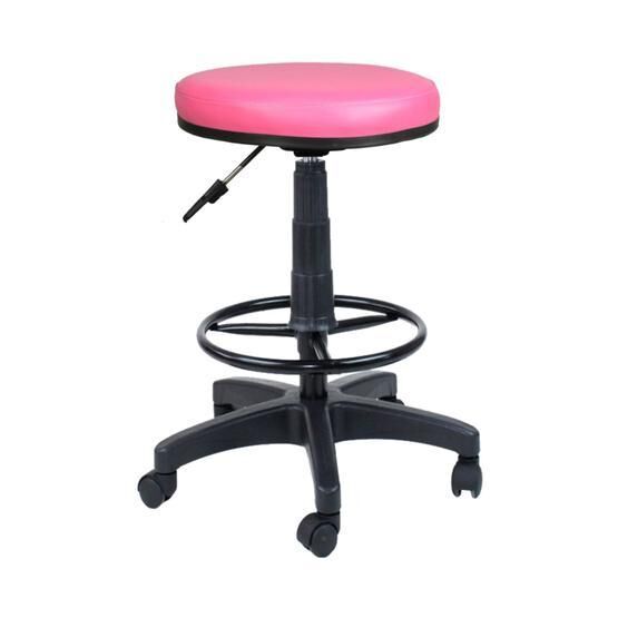 Bürocci 2999U0120 Pembe Plastik Ayaklı Yüksek Tabure