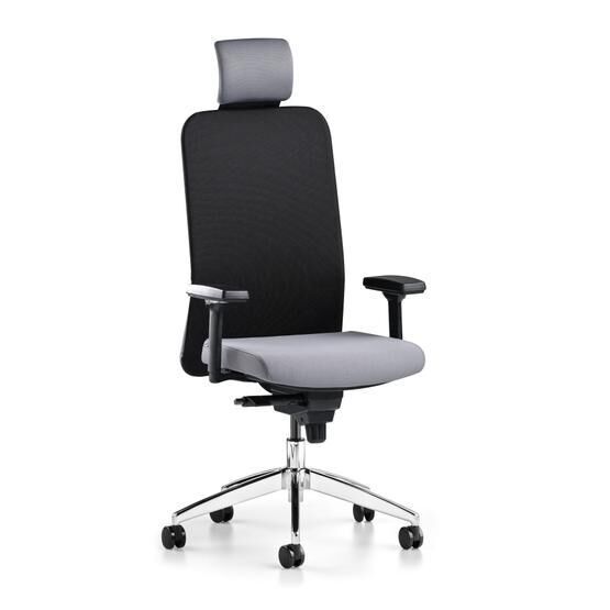 Bürotime Comfy Başlıklı Siyah Antrasit Çalışma Koltuğu