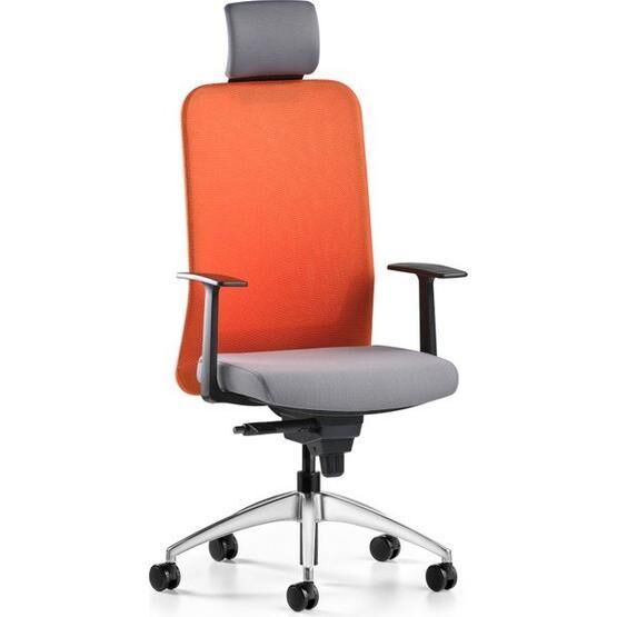 Bürotime Comfy Başlıklı Turuncu Antrasit Çalışma Koltuğu