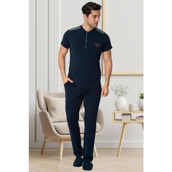 By Mecit 2773 Lacivert Erkek Pijama Takımı Erkek Pijama Fiyatı