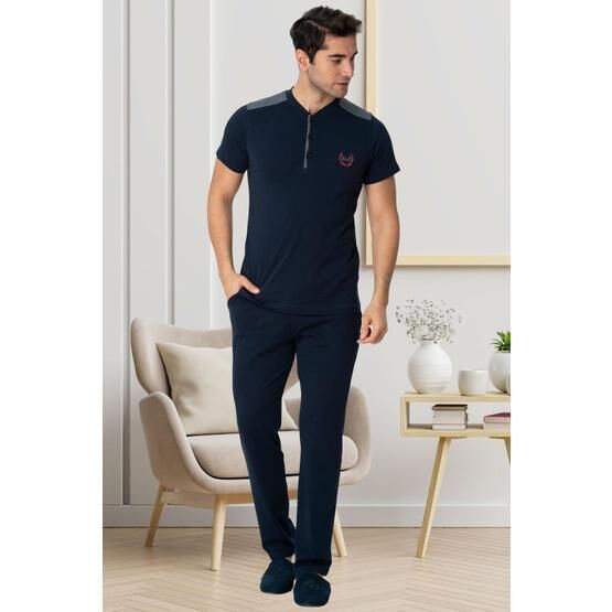 By Mecit 2773 Lacivert Erkek Pijama Takımı