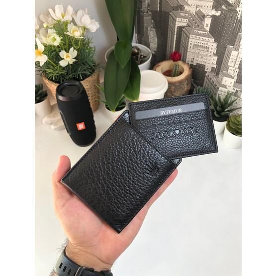 Bytemur Bınary Black Cüzdan + Kartlık