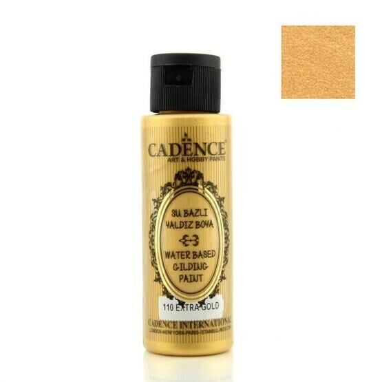 Cadence 110 Extra Altın 120 ml Su Bazlı Yaldız Boya