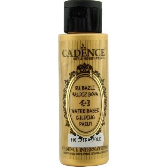 Cadence 110 Extra Altın 120 ml Su Bazlı Yaldız Boya